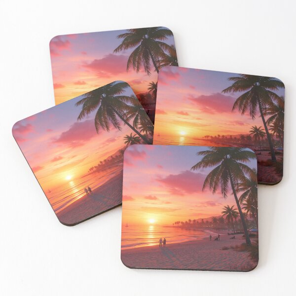 Item preview, Sunset Miami beach vibes designed and sold by GerwantSHOP.
