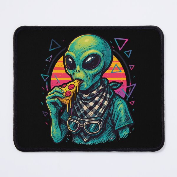 Item preview, Alien Eating Pizza Vaporwave Retro designed and sold by TomFrontierArt.