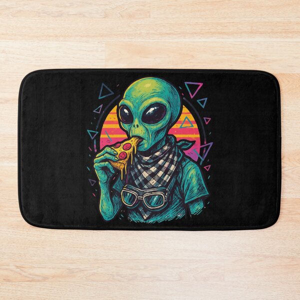 Item preview, Alien Eating Pizza Vaporwave Retro designed and sold by TomFrontierArt.