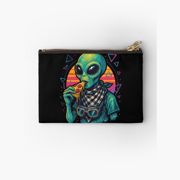 Item preview, Alien Eating Pizza Vaporwave Retro designed and sold by TomFrontierArt.