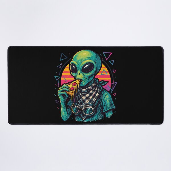 Item preview, Alien Eating Pizza Vaporwave Retro designed and sold by TomFrontierArt.