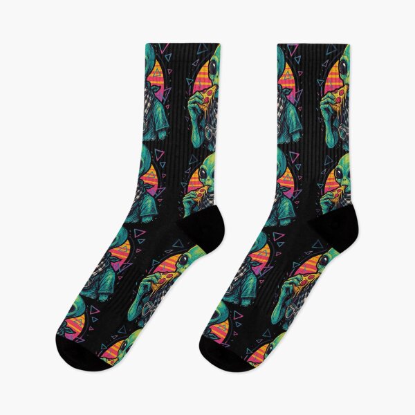 Item preview, Alien Eating Pizza Vaporwave Retro designed and sold by TomFrontierArt.