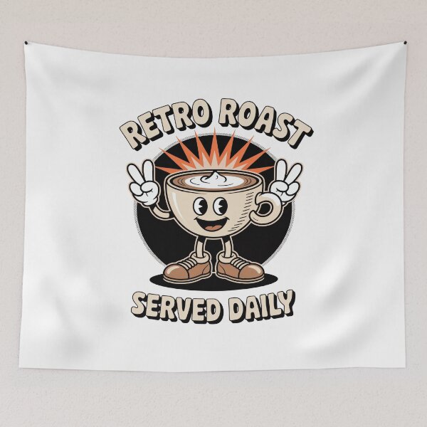 Item preview, Retro Roast Coffee Retro Cartoon designed and sold by MooonTees.