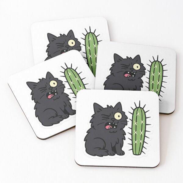 Item preview, Cat Cactus Sticker designed and sold by Wandertrace.