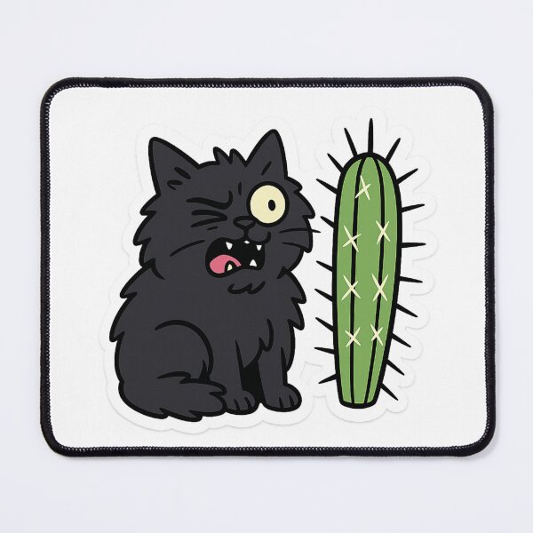 Item preview, Cat Cactus Sticker designed and sold by Wandertrace.