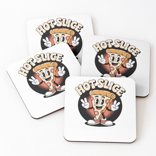 Item preview, Hot Slice Pizza Retro Cartoon designed and sold by MooonTees.
