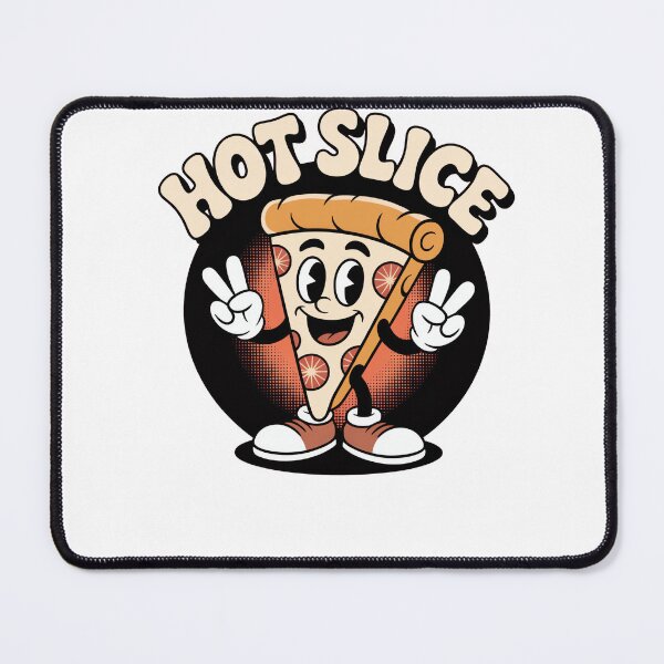Item preview, Hot Slice Pizza Retro Cartoon designed and sold by MooonTees.