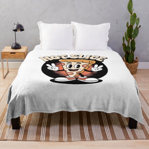 Item preview, Hot Slice Pizza Retro Cartoon designed and sold by MooonTees.