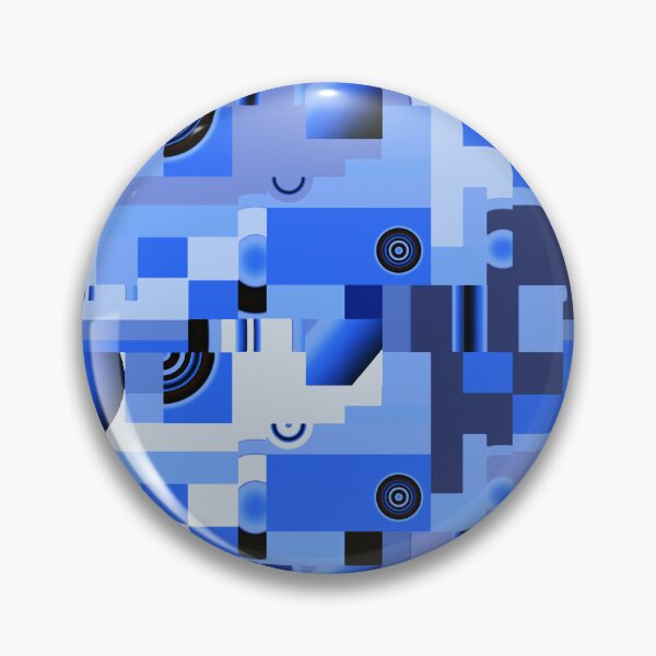 Item preview, Blue Techno Modern Art designed and sold by Sharon Schwalbe.