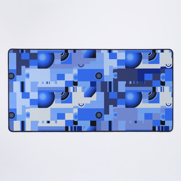 Item preview, Arte moderno tecno azul designed and sold by Sharon Schwalbe.