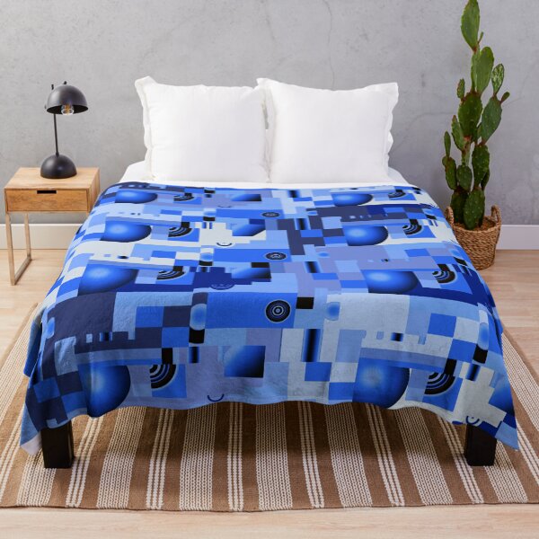 Item preview, Blue Techno Modern Art designed and sold by Sharon Schwalbe.