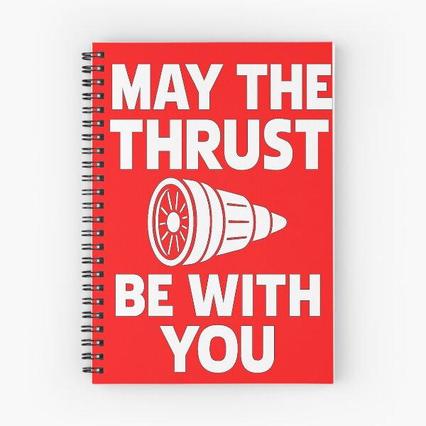 Item preview, May the Thrust Be With You – Funny Jet Engine Pilot Shirt designed and sold by thameister.