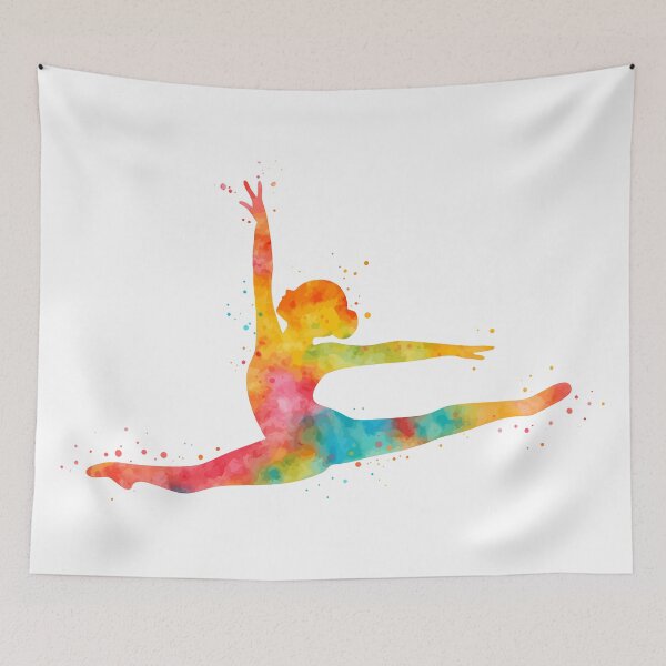 Item preview, Gymnast Silhouette designed and sold by YalenArt.