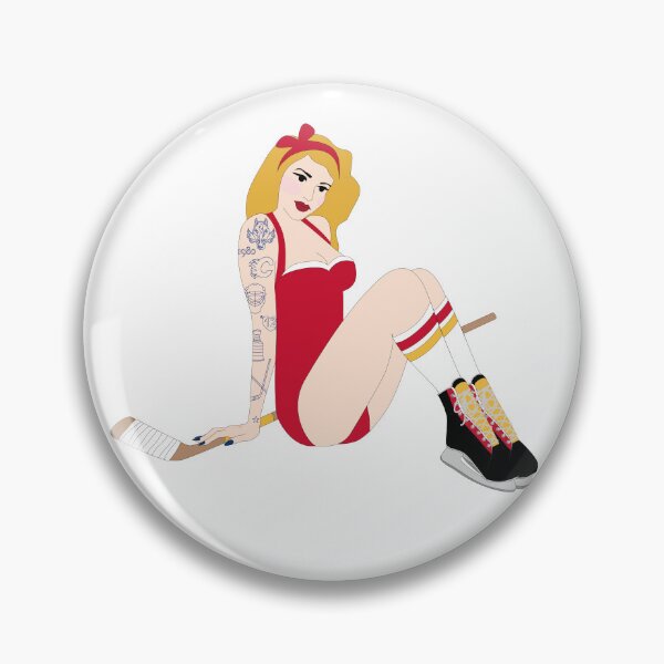 Item preview, Calgary Flames Pinup designed and sold by Heather H Designs .