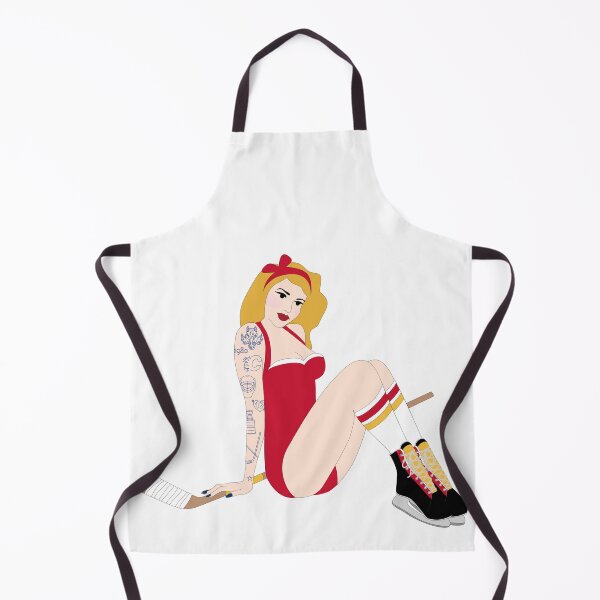 Item preview, Calgary Flames Pinup designed and sold by Heather H Designs .