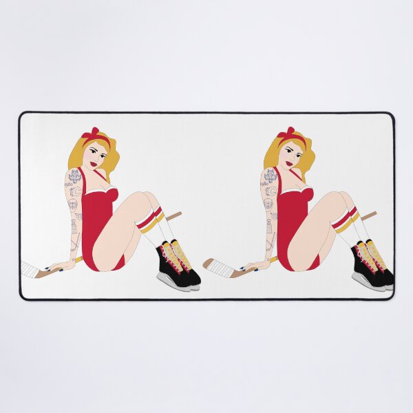 Item preview, Calgary Flames Pinup designed and sold by Heather H Designs .