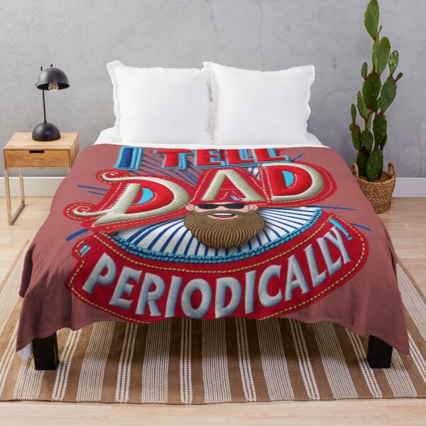 Item preview, I Tell Dad Periodically Funny Dad Joke Embroidered Design designed and sold by ArtDesignTp.