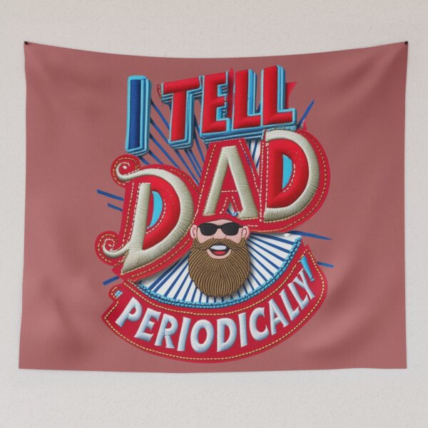 Item preview, I Tell Dad Periodically  Funny Dad Joke Embroidered Design designed and sold by ArtDesignTp.