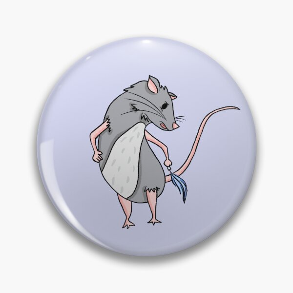 Item preview, Feather Sticking: Mort the Flightless Rat designed and sold by scarletsunrise.