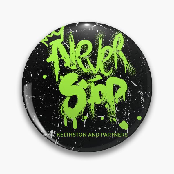 Item preview, Grunge Neon "Never Stop" Graffiti Design designed and sold by bravo200.