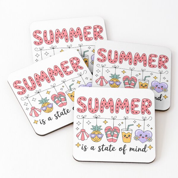 Item preview, Cute Kawaii Summer Vibes – "Summer is a State of Mind" Illustration designed and sold by Snifferius.