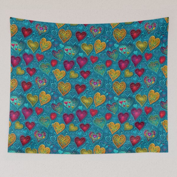 Item preview, Hearts and Ice Seamless Pattern designed and sold by Korral.