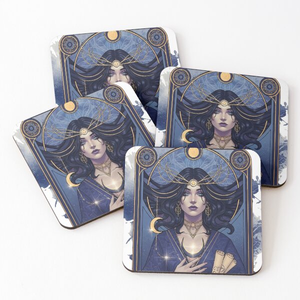 Item preview, The High Priestess Modern Tarot – Feminine Archetype in Decorative Art designed and sold by  Ojo de Lilith.