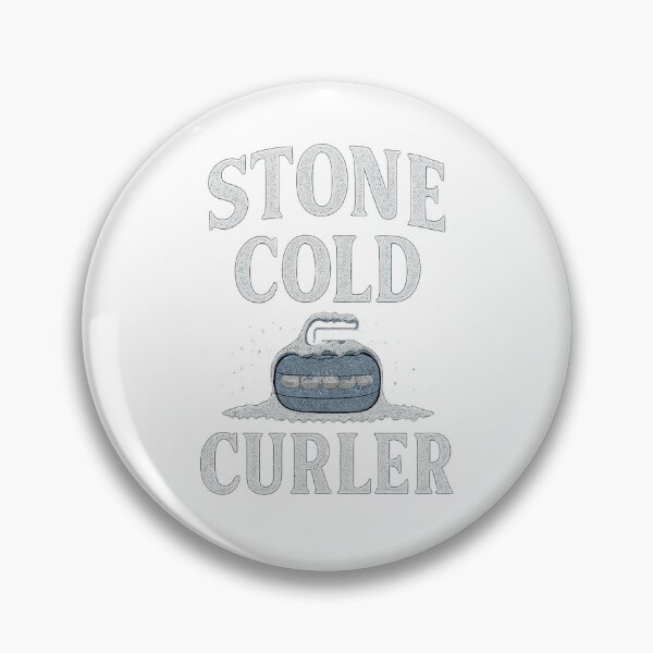 Item preview, Stone Cold Curler – Ice-Covered Curling Design designed and sold by Sweeping Statements.