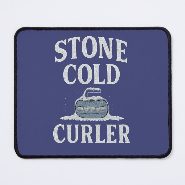 Item preview, Stone Cold Curler – Ice-Covered Curling Design designed and sold by Sweeping Statements.