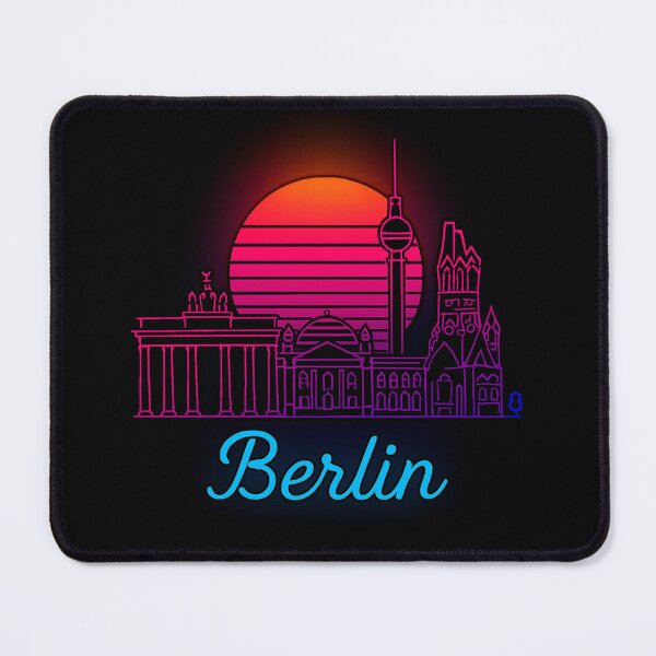 Item preview, Berlin Neon Skyline Collection: Futuristic City Lights designed and sold by Design_Your_Day.