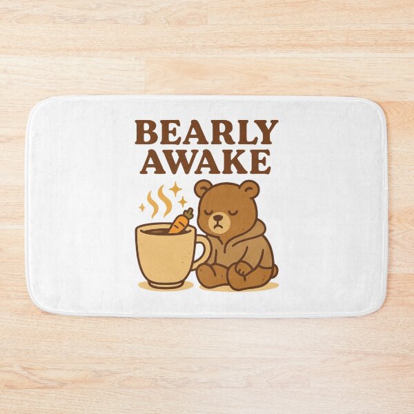 Item preview, Bearly awake | Cute Caffeine Critters designed and sold by VeroChaos.