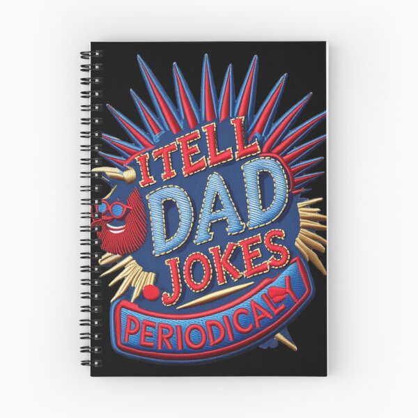 Item preview, I Tell Dad Jokes Periodically  Funny Dad Joke Embroidered Patch designed and sold by ArtDesignTp.