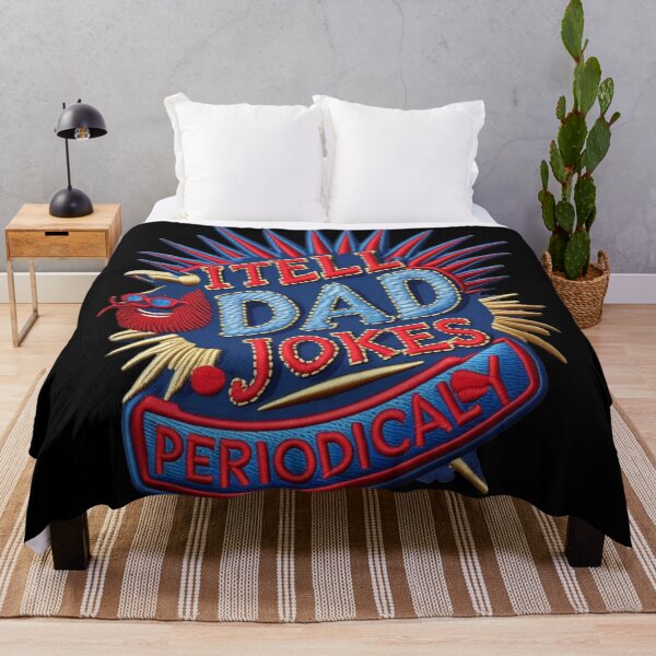 Item preview, I Tell Dad Jokes Periodically  Funny Dad Joke Embroidered Patch designed and sold by ArtDesignTp.