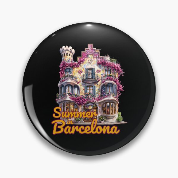 Item preview, Summer in Barcelona – Gaudí’s Floral House Illustration designed and sold by Ela-graphicwiz.