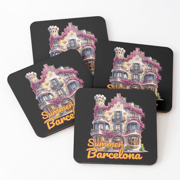 Item preview, Summer in Barcelona – Gaudí’s Floral House Illustration designed and sold by Ela-graphicwiz.