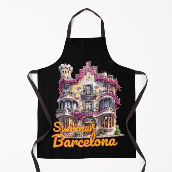 Item preview, Summer in Barcelona – Gaudí’s Floral House Illustration designed and sold by Ela-graphicwiz.