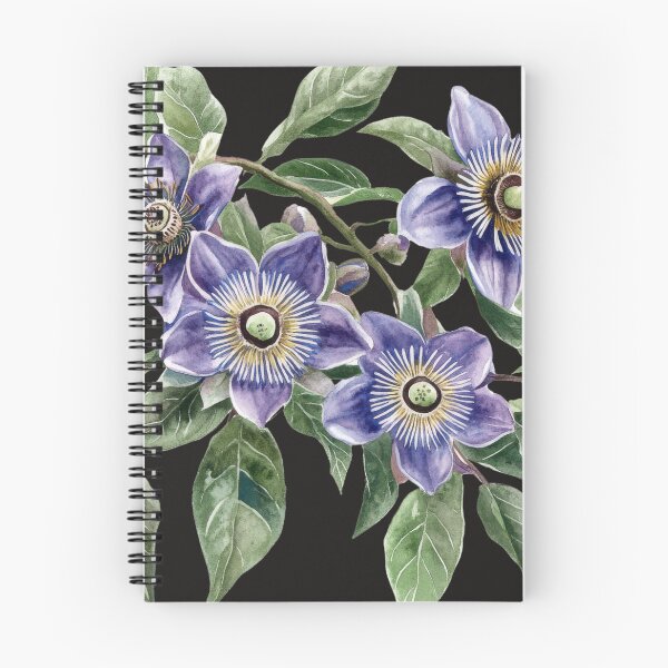 Item preview, Purple Passion Flower Watercolor T-Shirt | Exotic Botanical Floral Art designed and sold by AchaRat.