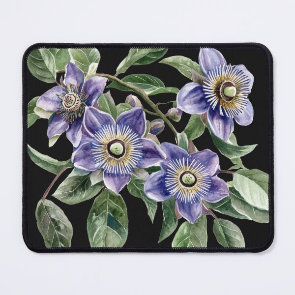 Item preview, Purple Passion Flower Watercolor T-Shirt | Exotic Botanical Floral Art designed and sold by AchaRat.