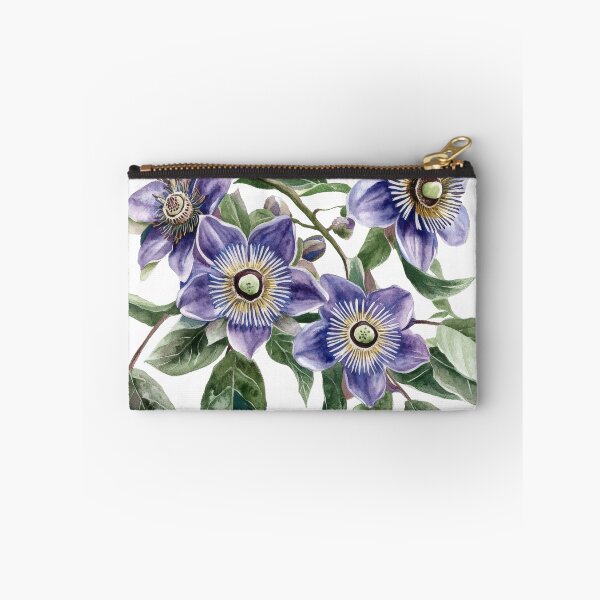 Item preview, Purple Passion Flower Watercolor T-Shirt | Exotic Botanical Floral Art designed and sold by AchaRat.
