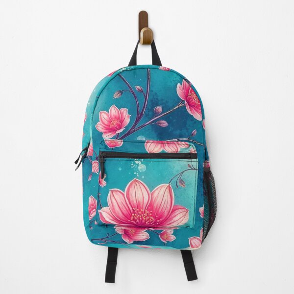 Item preview, Flower design in pink and blue designed and sold by Garrulus glandarius.