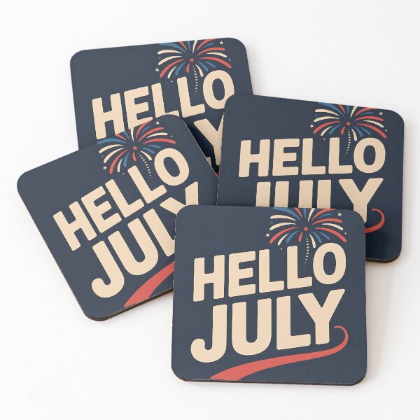 Item preview, Celebrate July 4th with Hello July Fireworks - Patriotic Design for Independence Day designed and sold by pnidesign.