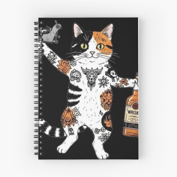 Item preview, cat tattoo wisky designed and sold by rafaelwolf.