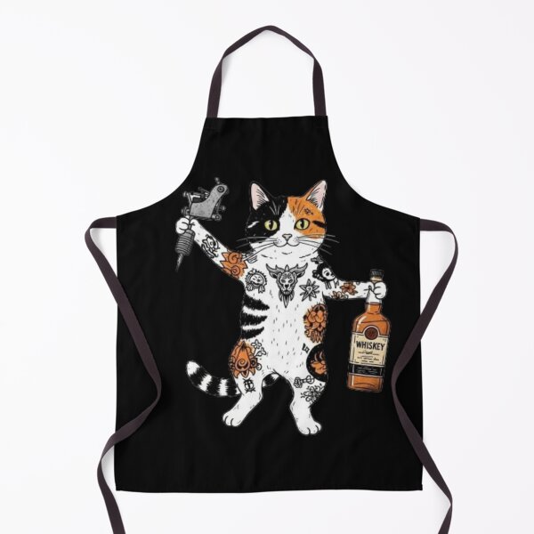 Item preview, cat tattoo wisky designed and sold by rafaelwolf.