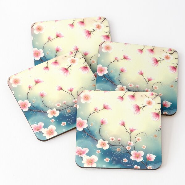 Item preview, Delicate flowers on branches designed and sold by Garrulus glandarius.