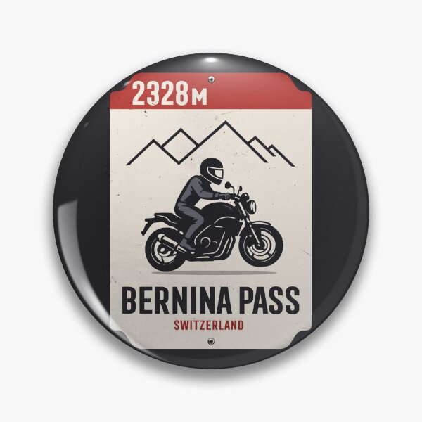 Item preview, Bernina Pass Motorcycle Sign designed and sold by Skybound-Studio.