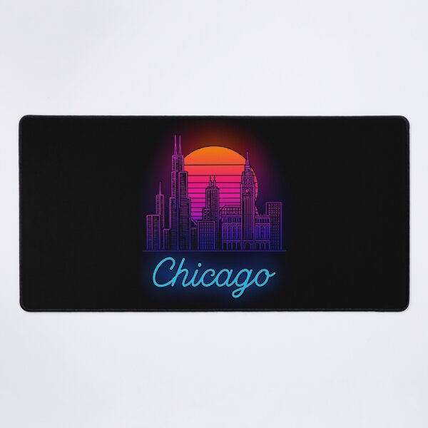 Item preview, Chicago Neon Skyline Collection: Futuristic City Lights designed and sold by Design_Your_Day.