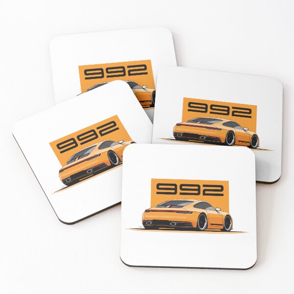 Item preview, Porsche 992.2 Carrera T Orange Illustration  designed and sold by blackdogshop.