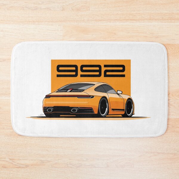 Item preview, Porsche 992.2 Carrera T Orange Illustration  designed and sold by blackdogshop.