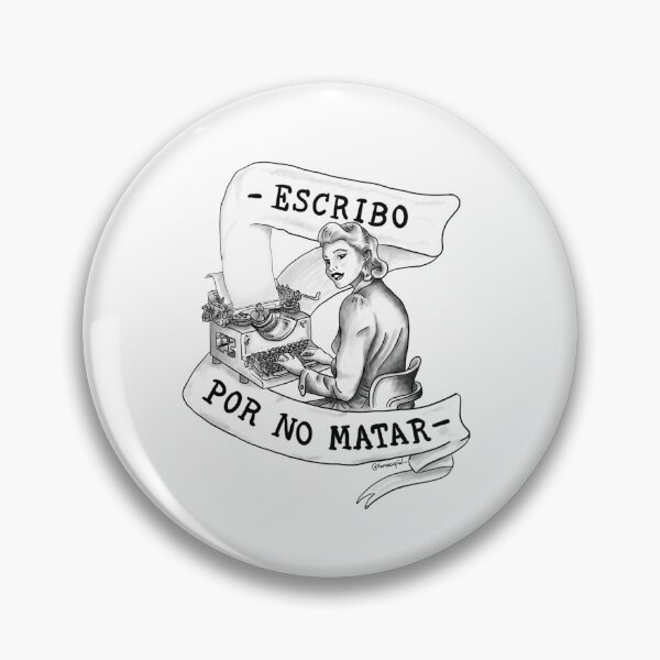 Item preview, I write so as not to kill - Retro Black and White Humor designed and sold by LaMarsupial.