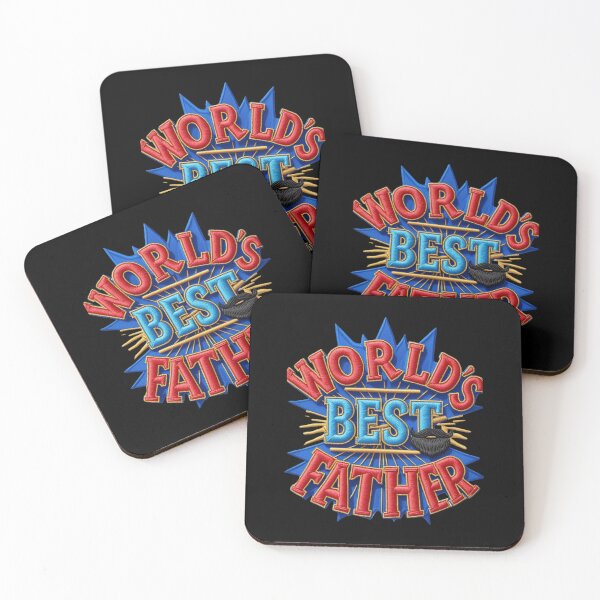 Item preview, World's Best Father Embroidered Patch  Funny Dad Gift Design designed and sold by ArtDesignTp.